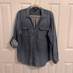 Nine West Jeans XL Stone Wash Denim Tunic